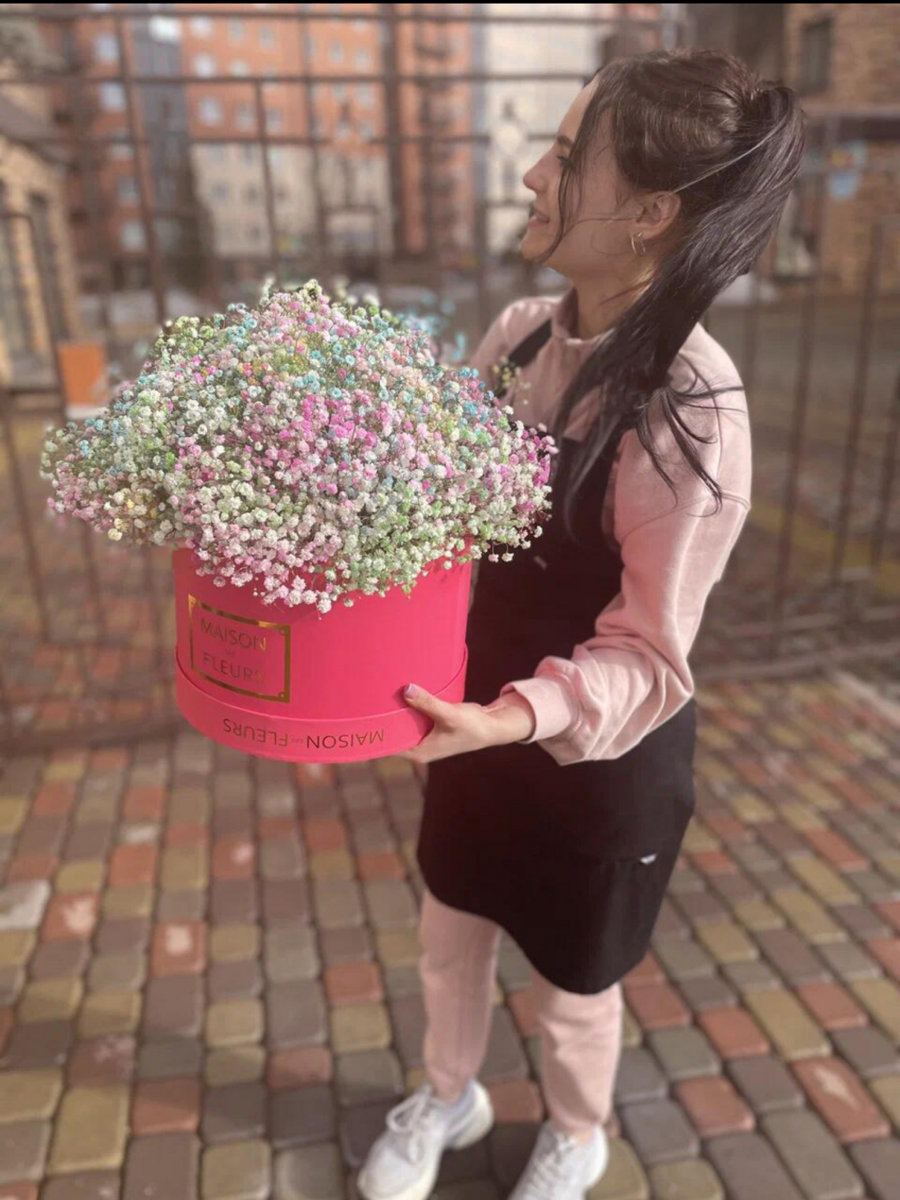 Коробка с гипсофилой xl