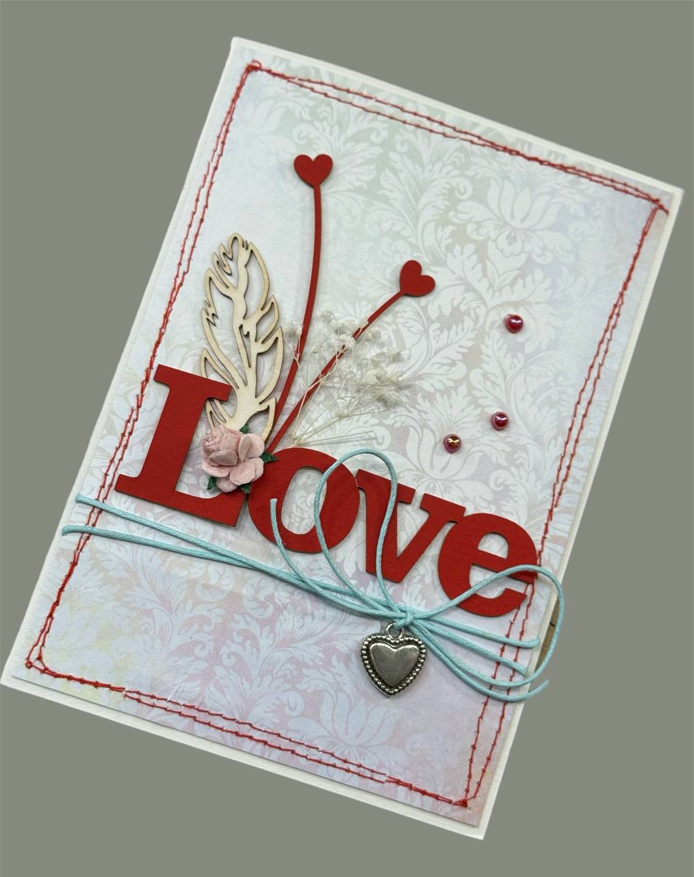 Открытка ручной работы "Love"