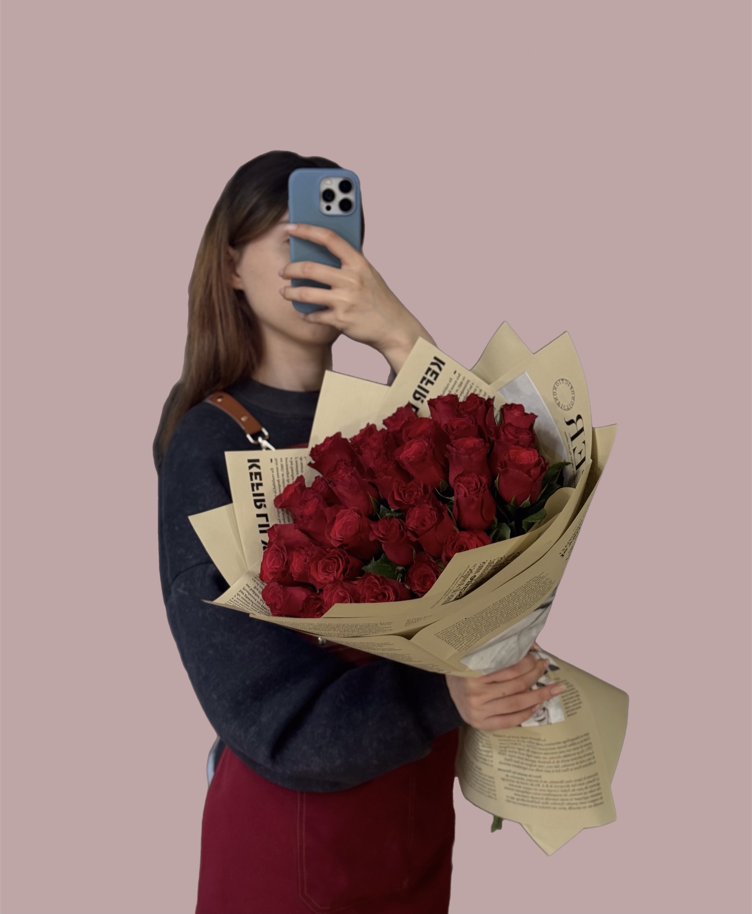 Букет из 31 красной розы